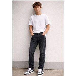 The Children’s Place Boys‎ Gray Stretch Jeans Relaxed Fit Size 16